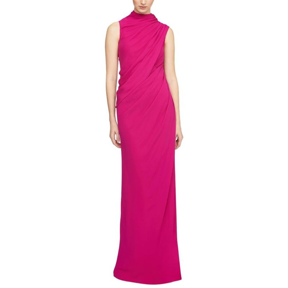 Halston Womens  Essia Georgette Gown, Pink
